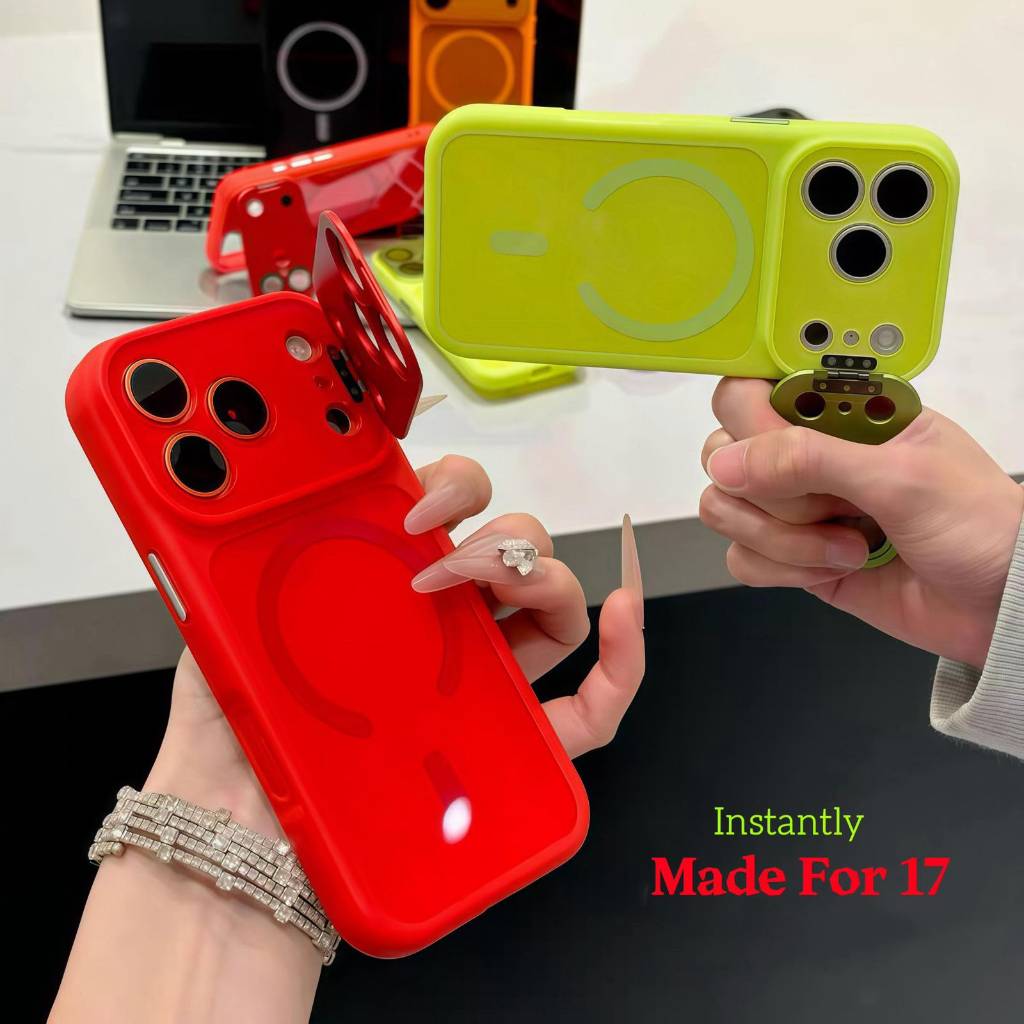 FNG - Instantly 17 Ring Stand 360 Hybrid Magnetic Silicone Case for iPhone