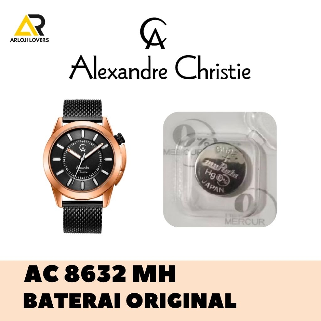Baterai Jam Alexandre Christie AC8632MH Original