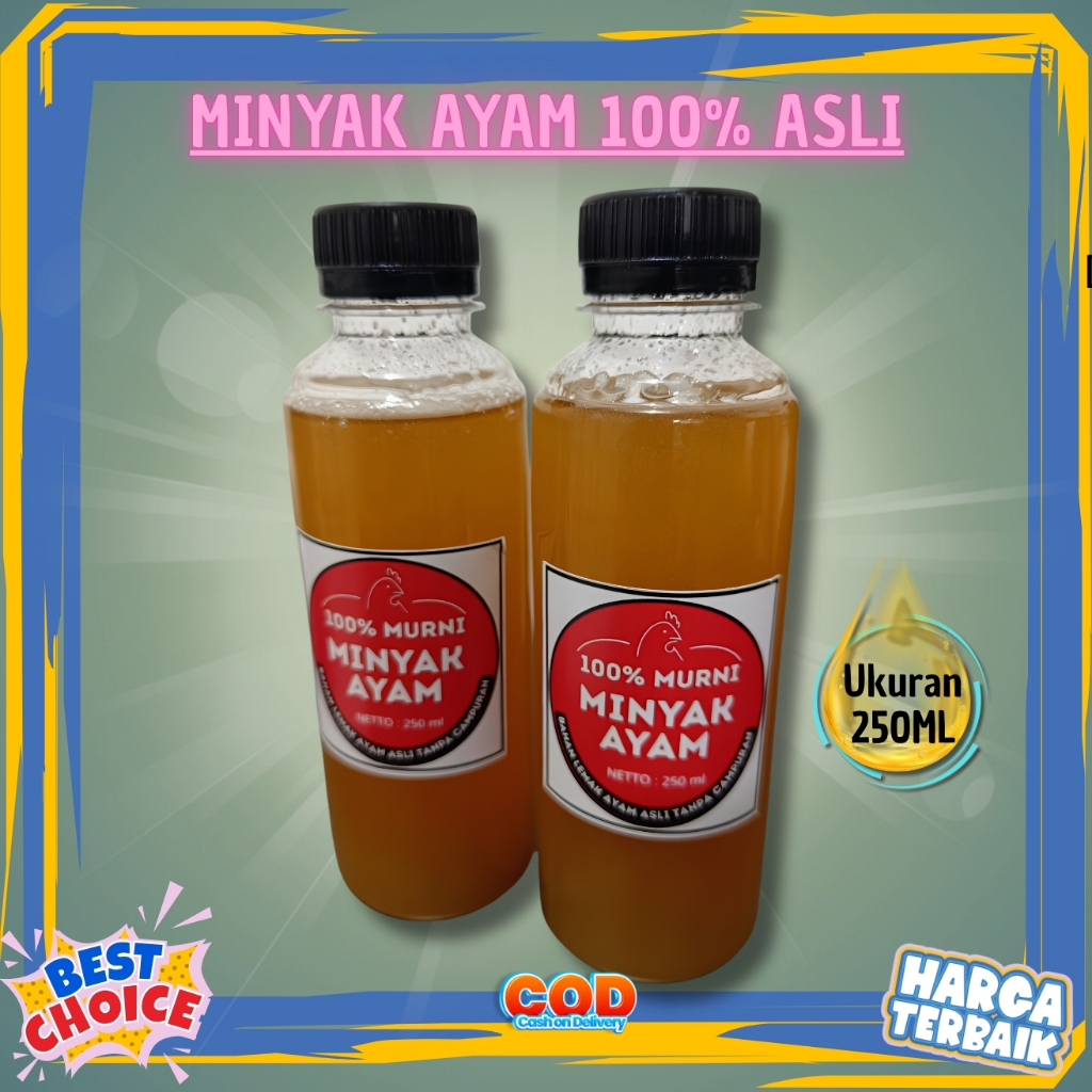 100% Original Minyak lemak Ayam | Minyak Lemak Ayam serbaguna | ASLI  Minyak Ayam murni