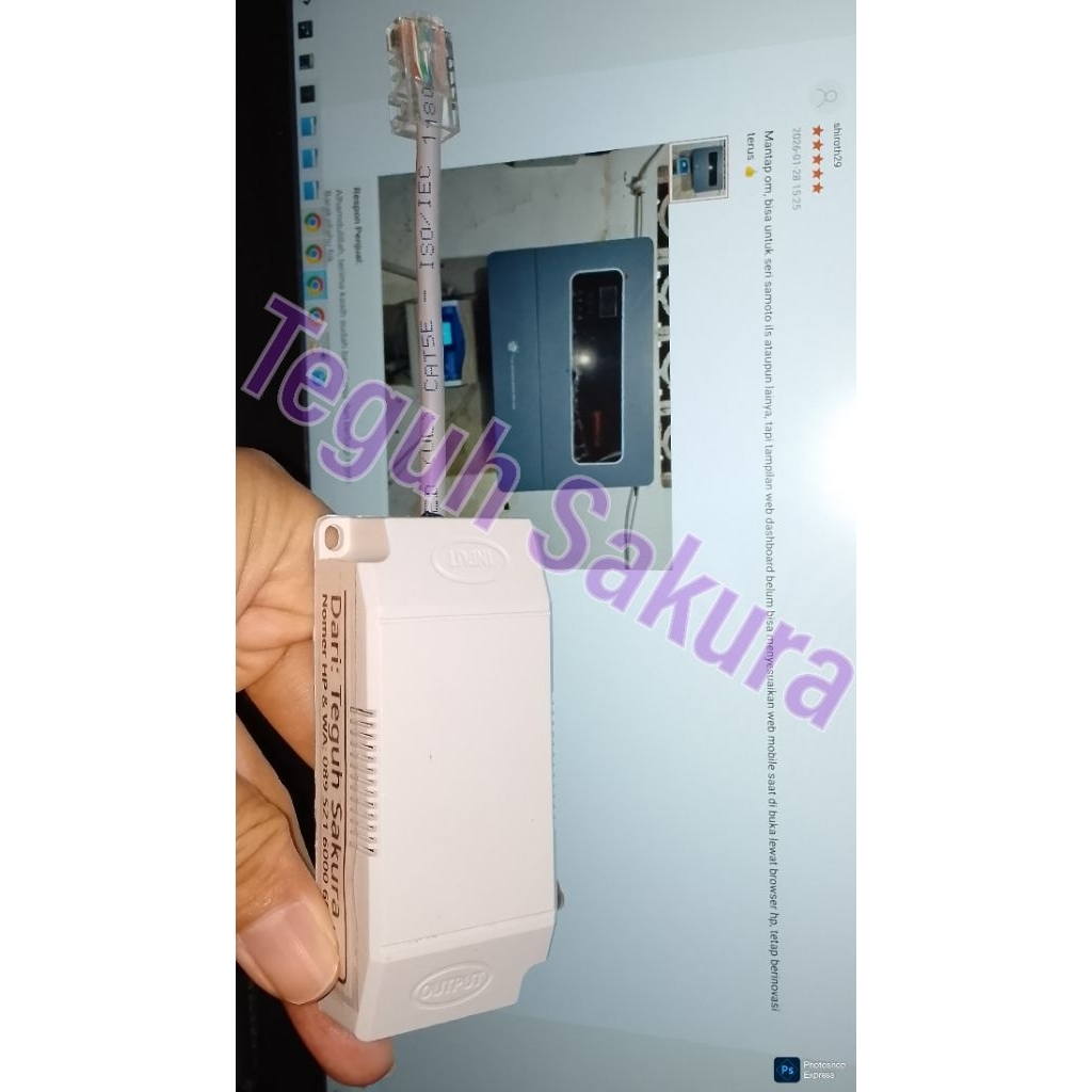 Alat Monitoring dan Konfigurasi Inverter Hybrid Low Frequency merk Techfine dan Amsan seri VS