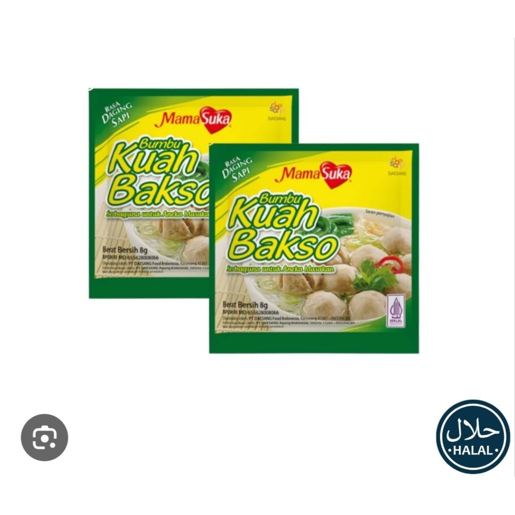 Bumbu Kuah Bakso Mamasuka 8 Gram - Rasa Sapi Gurih, Instan, Praktis