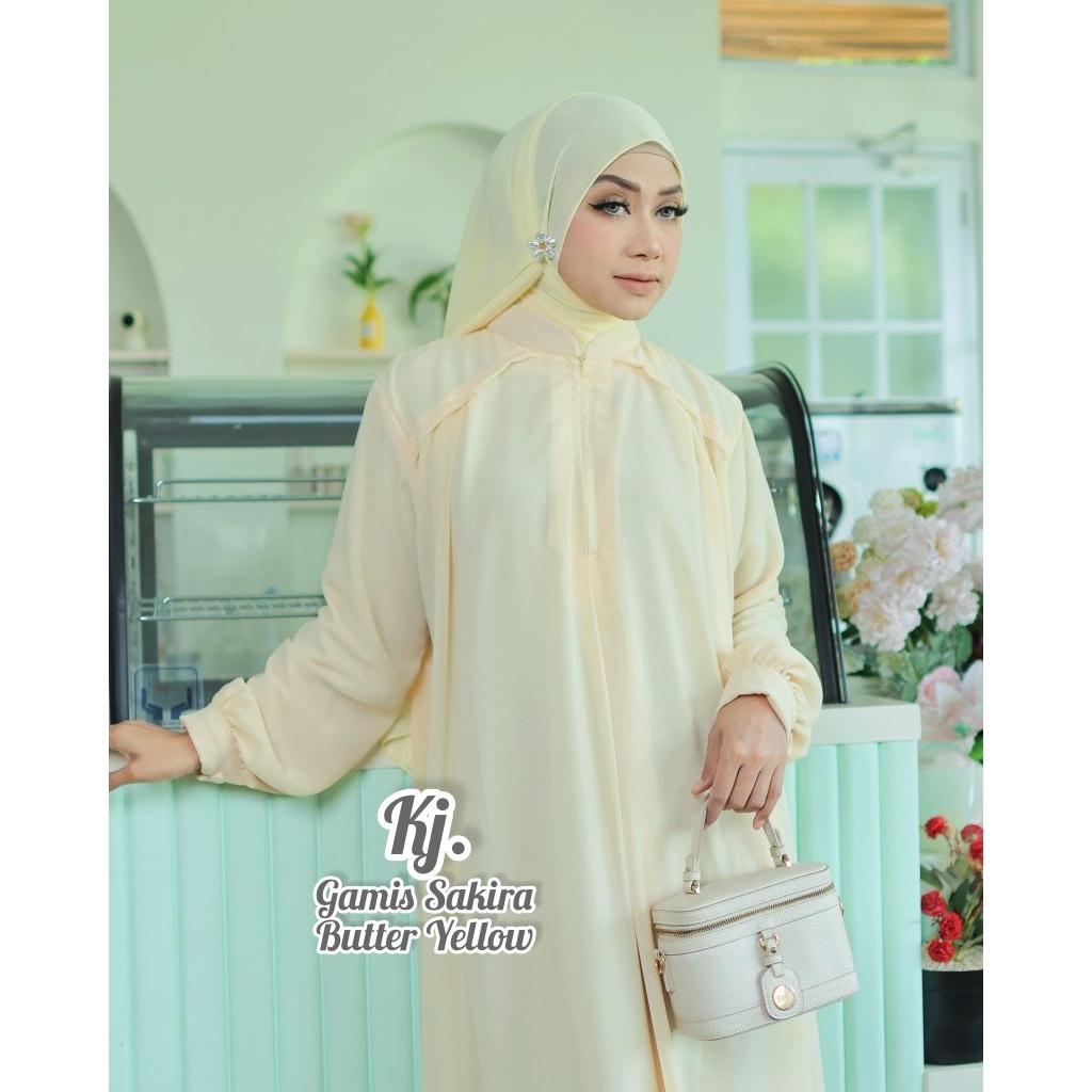 Gamis Sakira Polos Ceruty Babydoll ORI KHadijah Mode