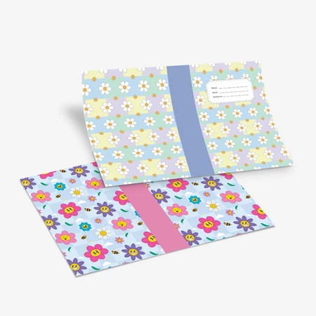 Sampul Buku Motif Daisy Ukuran A5 B5 Isi 10 Lembar Notebook Cover Sampul Buku Tulis Korean Book Cove