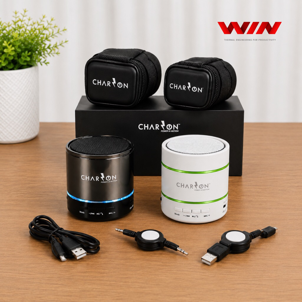 [CUCI GUDANG] CHARZON Wireless Bluetooth Speaker Portable Bass Resonance 360° + Travel Case