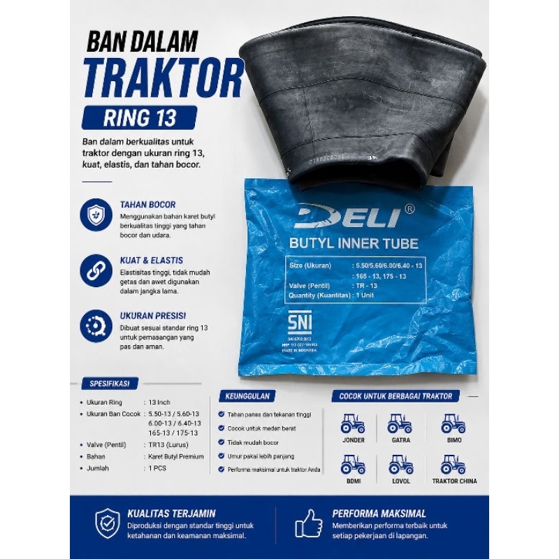 Ban dalam Traktor ring 13