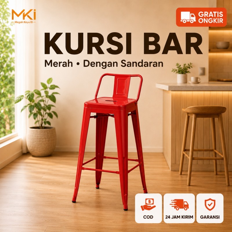Kursi Bar Besi Kursi Besi Kursi Cafe Kursi Persegi Tinggi Kursi Tolix kursi Tinggi Kursi Makan