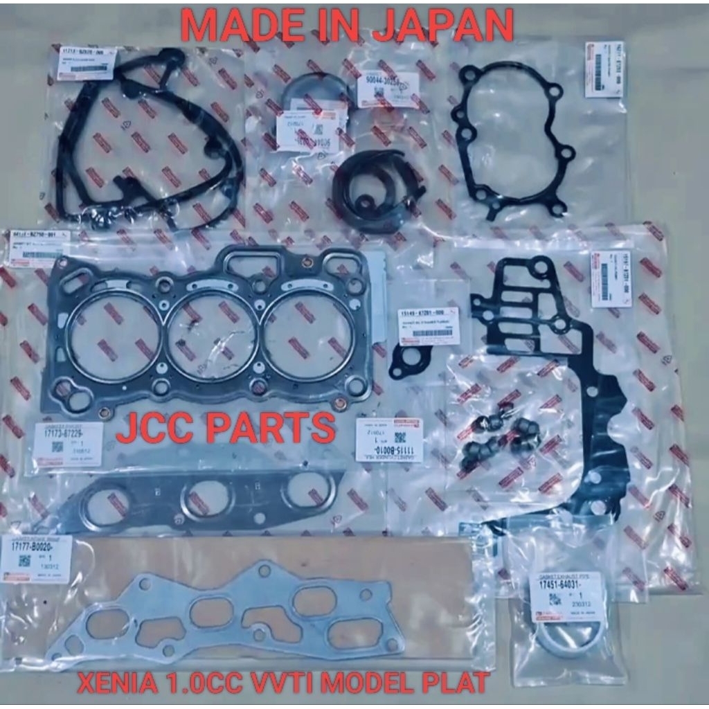 PACKING SET PAKING SET (PLAT) XENIA 1.0CC 1000CC VVTI ORI JAPAN