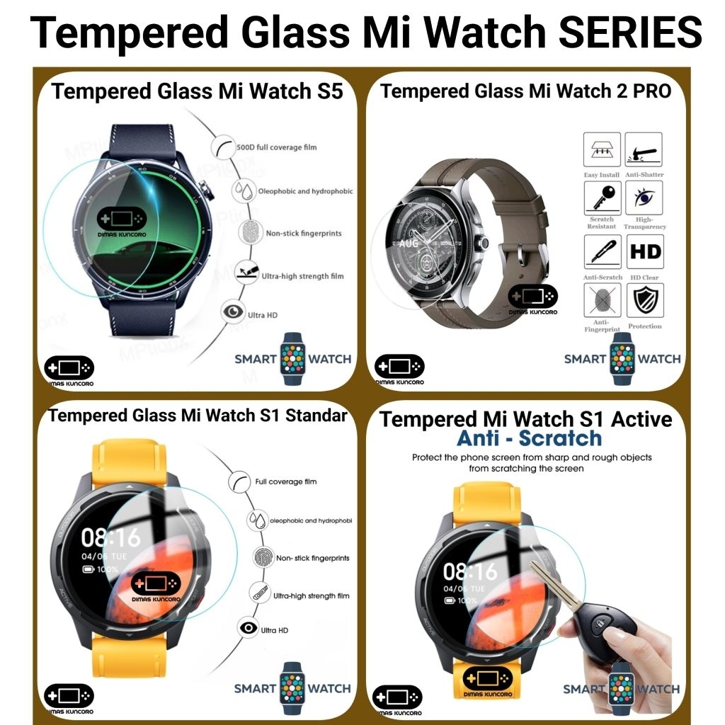 Tempered Glass Mi Watch SERIES anti gores xiaomi watch 1 s1 active standar 2 pro s5 46mm screen prot