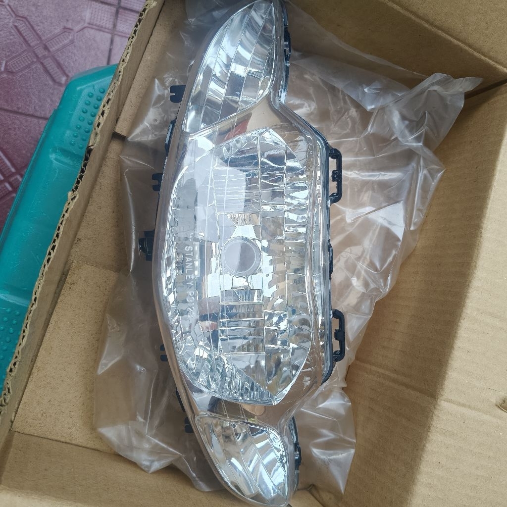 Reflektor Lampu Depan Suzuki Smash 110 Lama Old Karbu 2003 2004 2005 Headlamp Mika Kaca Lampu Depan 
