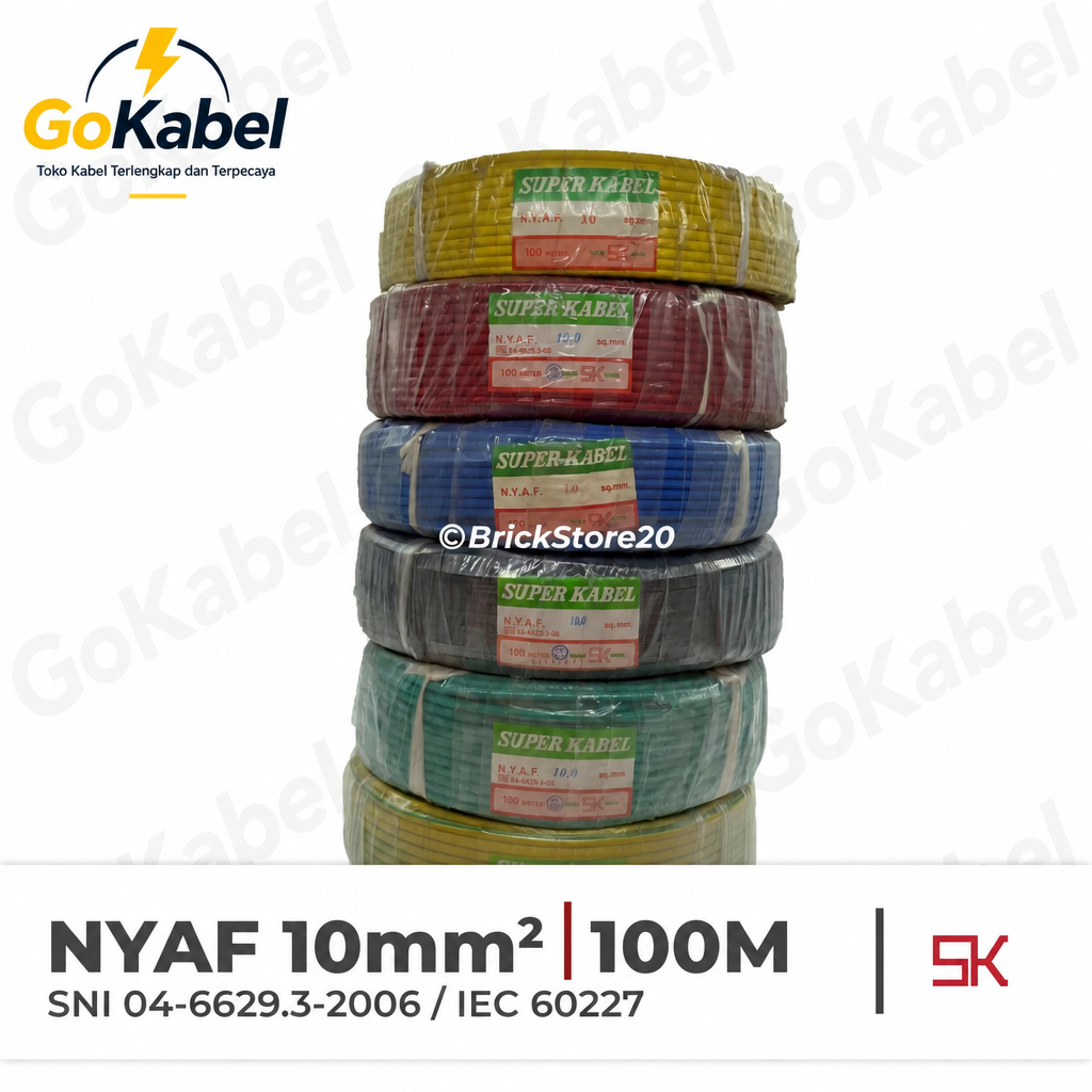 Kabel Super NYAF 10 mm NYAF 10 NYAF 10 AF 10 AF 10 SQMM 10mm SNI