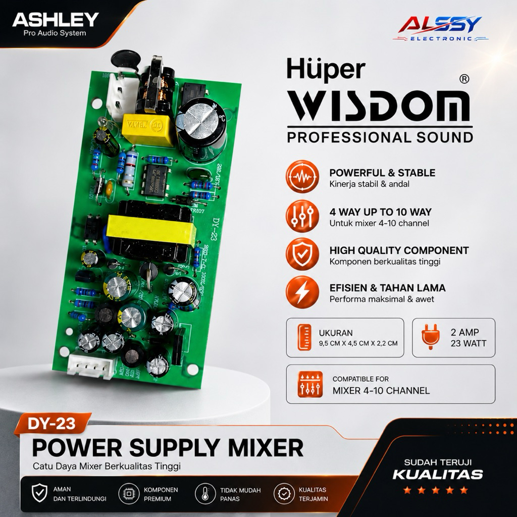 power suply suplai mixer dy 23 powersulpy psu mixer ashley hupper huper wisdom
