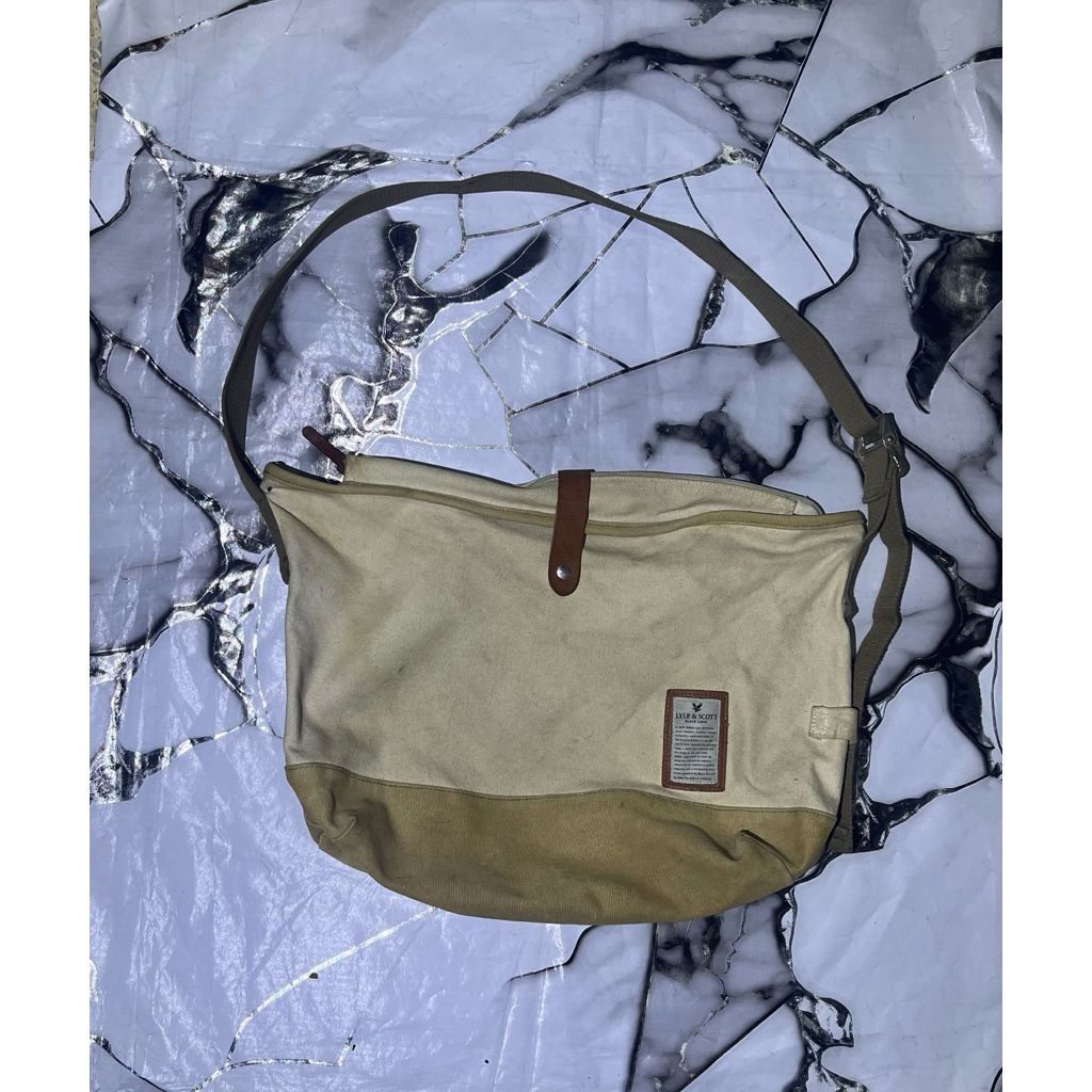 lyle and scott sling bag canvas