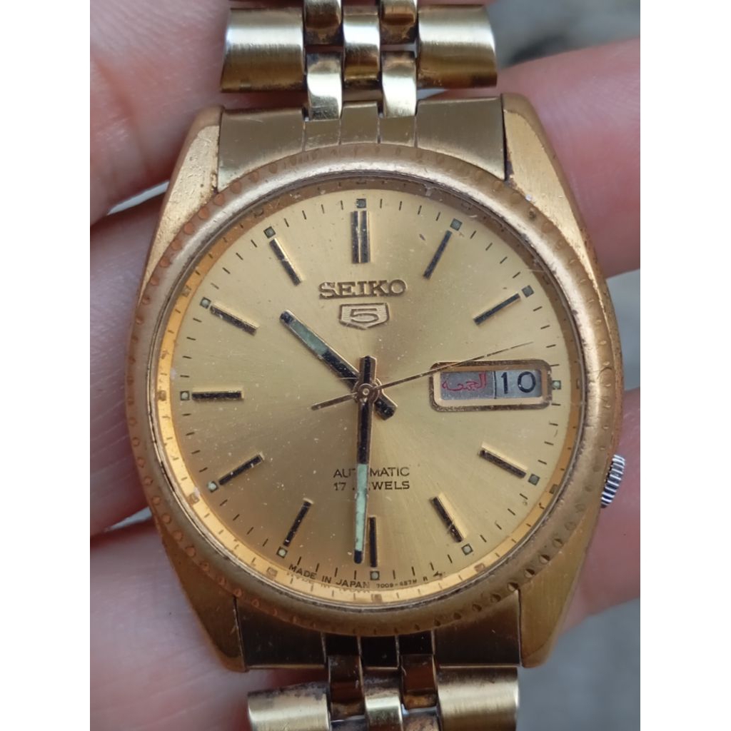jam seiko automatic cal 7009 3040 second preloved original