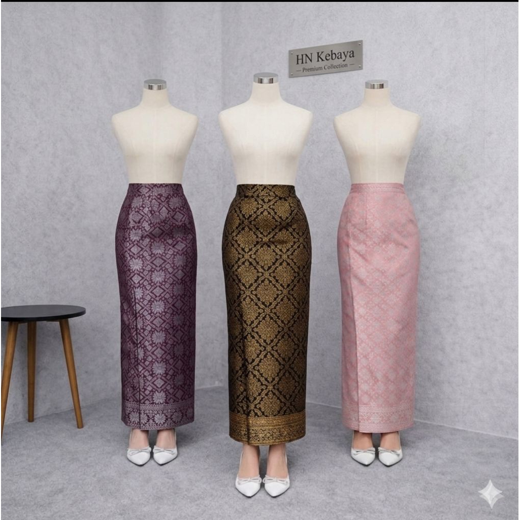 Rok Span Songket Premium Fet Jumbo | Rok Songket | Songket Span | Rok Kondangan | Rok Lamaran | Rok 