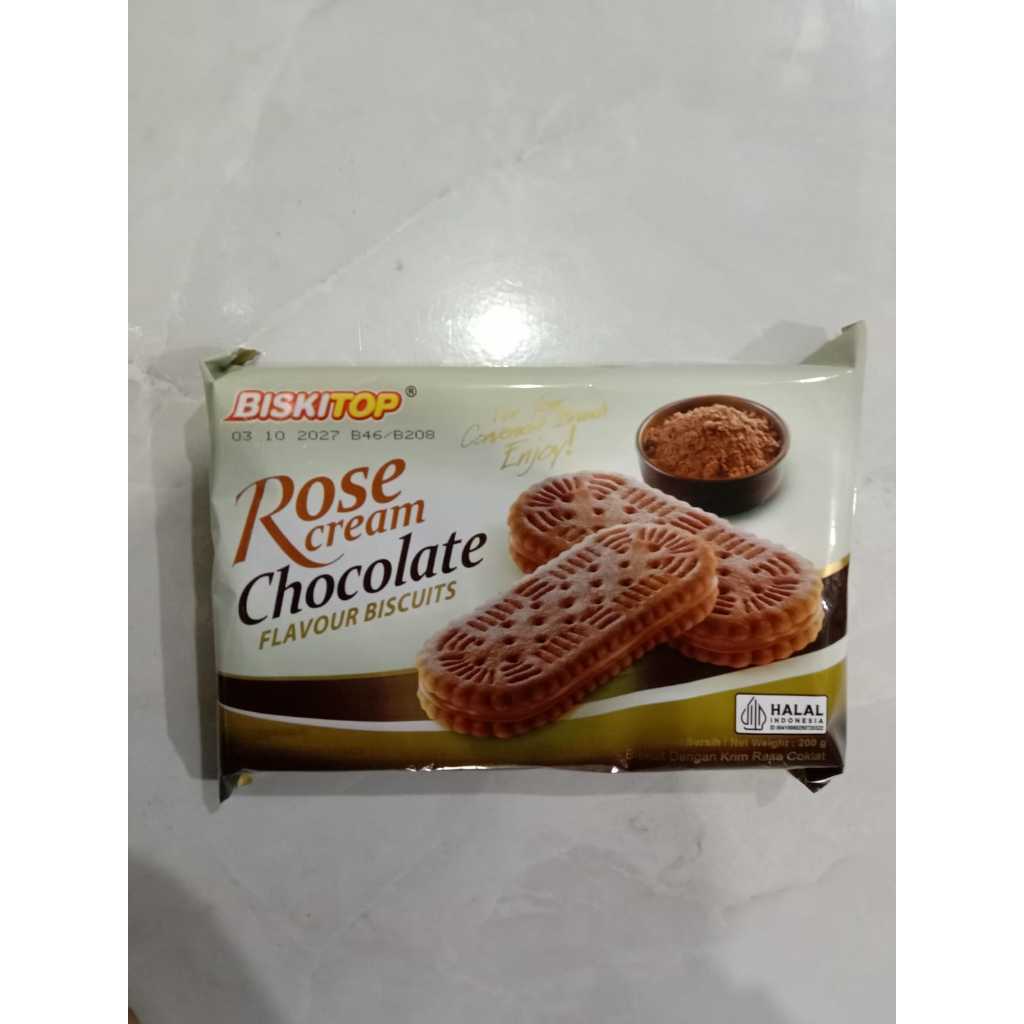 Biskitop rose cream chocolate 200gr