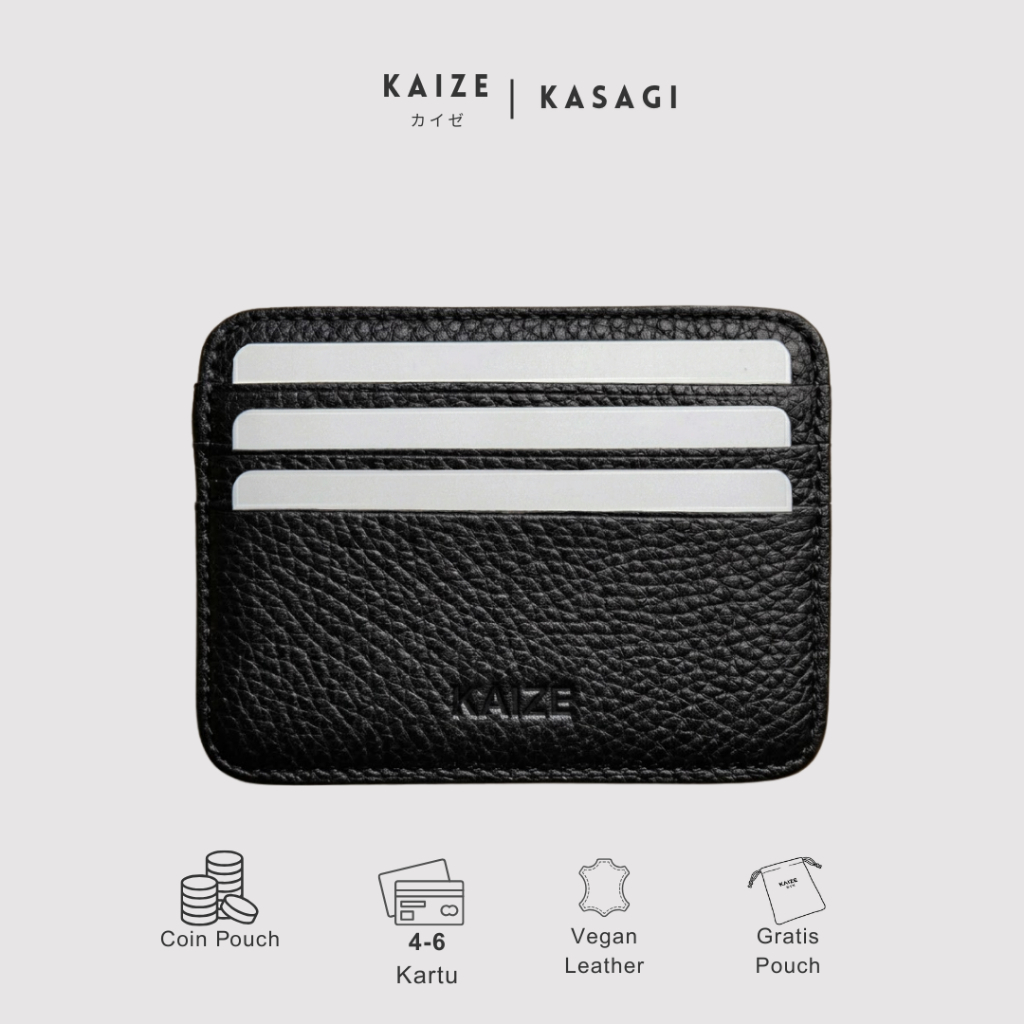 Kaize Kasagi Wallet Card Holder Dompet Kartu Dan Uang Lipat Pria Wanita Unisex Cardholder Tipis Mini