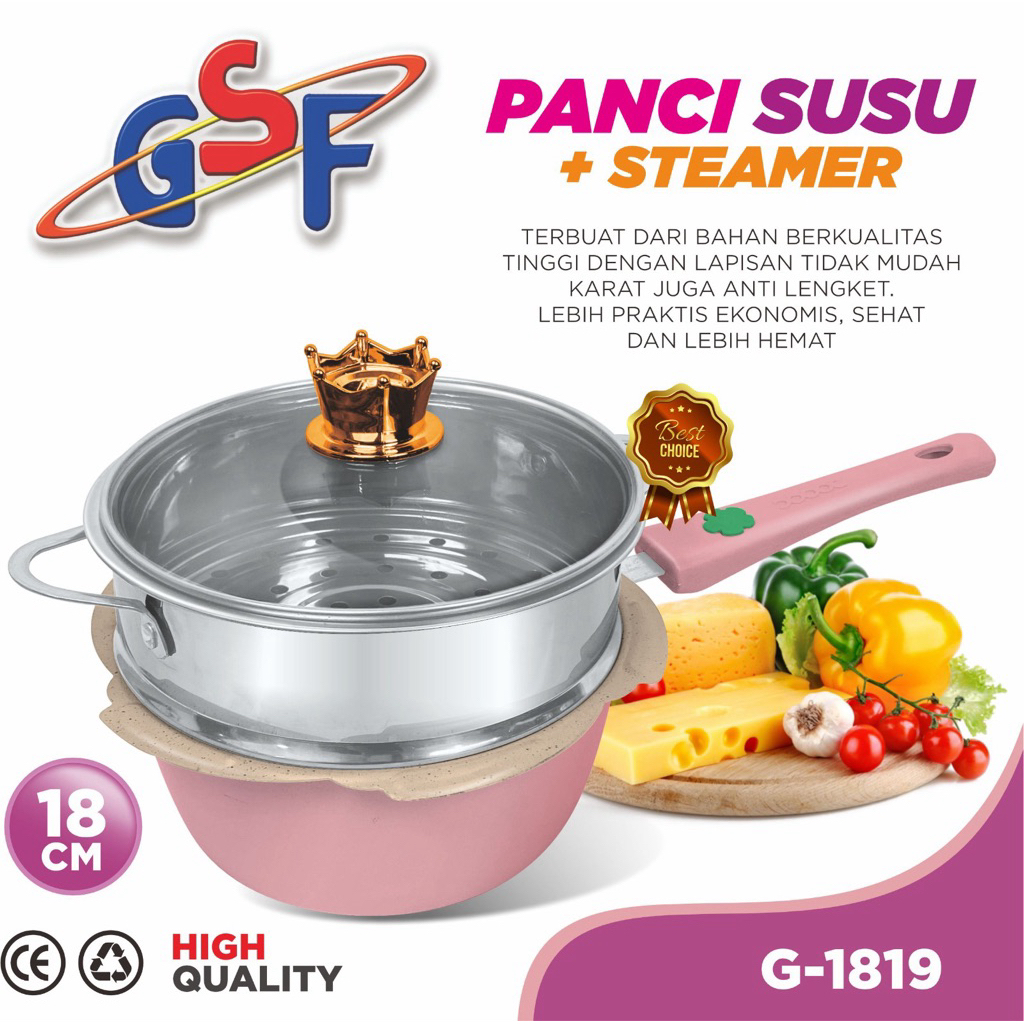 Panci Susu+Steamer GSF 1819