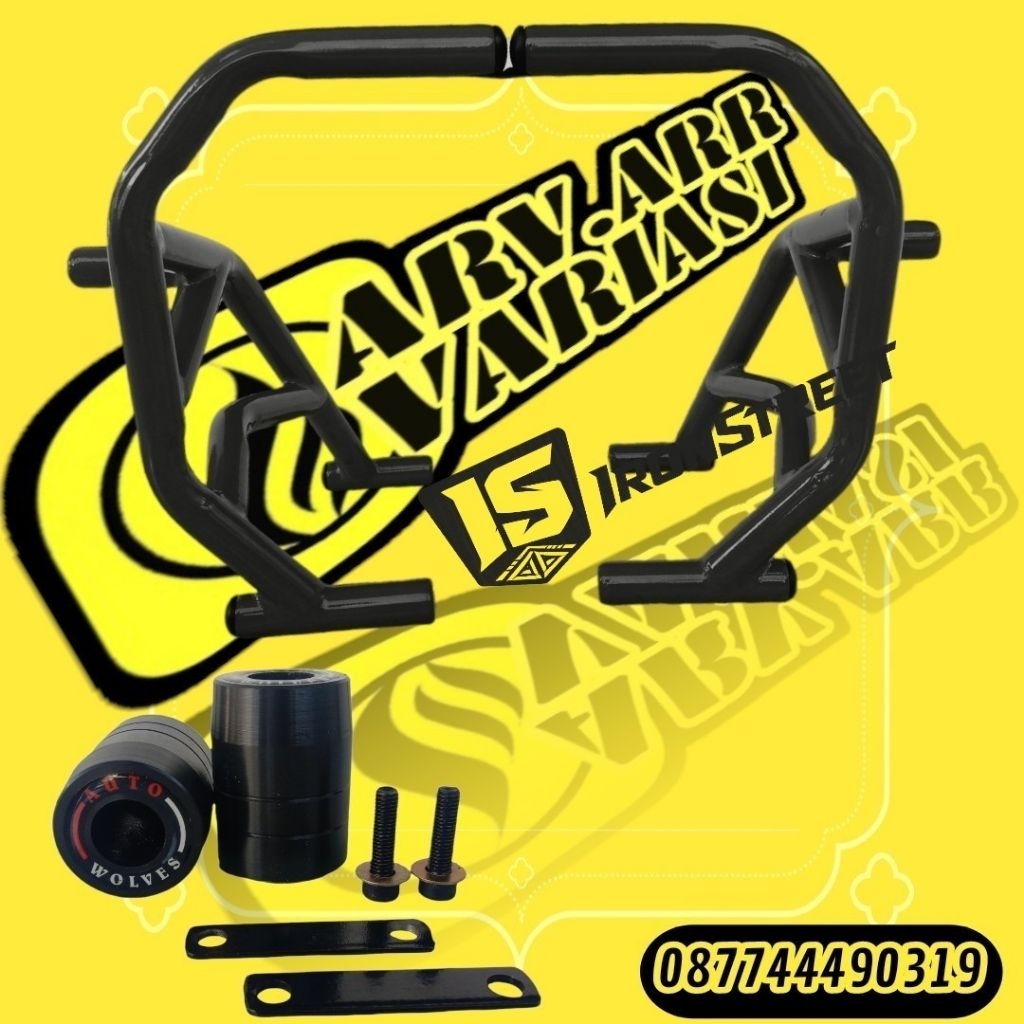 Crashbar Motor Tiger Revo Besi Premium Anti Bentur Pelindung Samping Motor Touring Harian