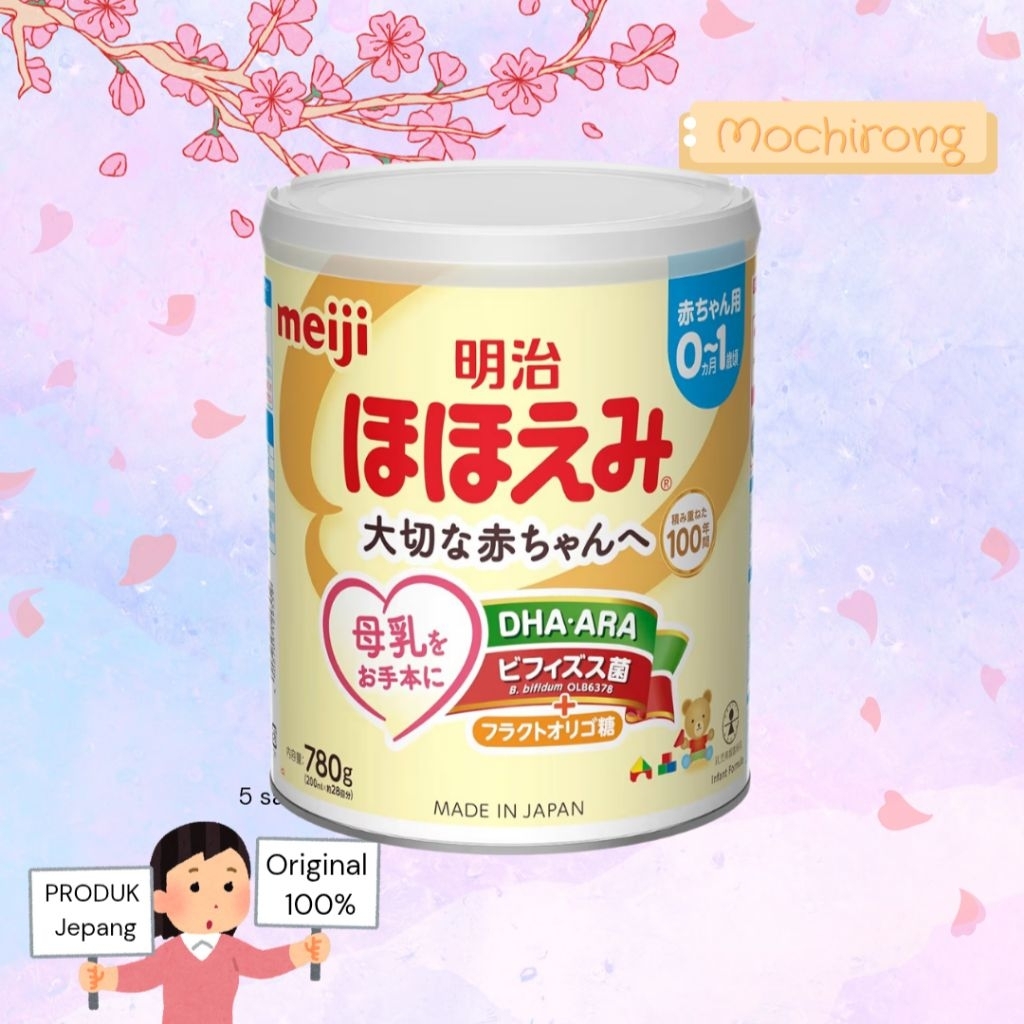 Meiji Hohoemi Susu Formula Asli Produk Jepang Kaleng 800g