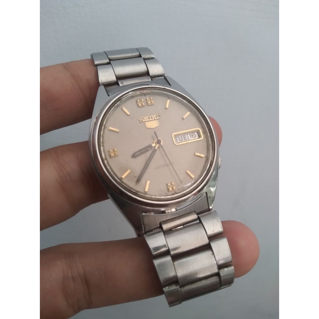 jam tangan seiko 5 automatic dial hijau army