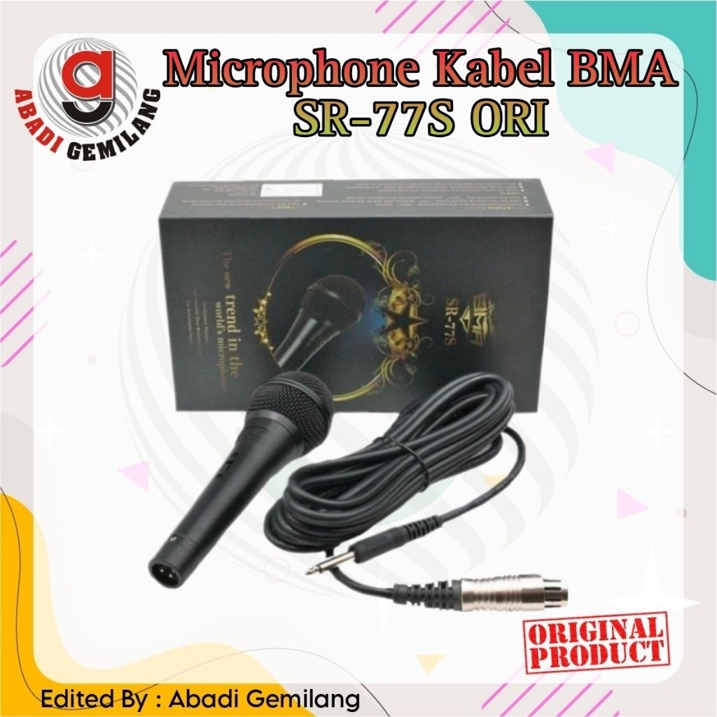 Microphone BMA SR-77S/Mic Kabel BMA SR77S ORI