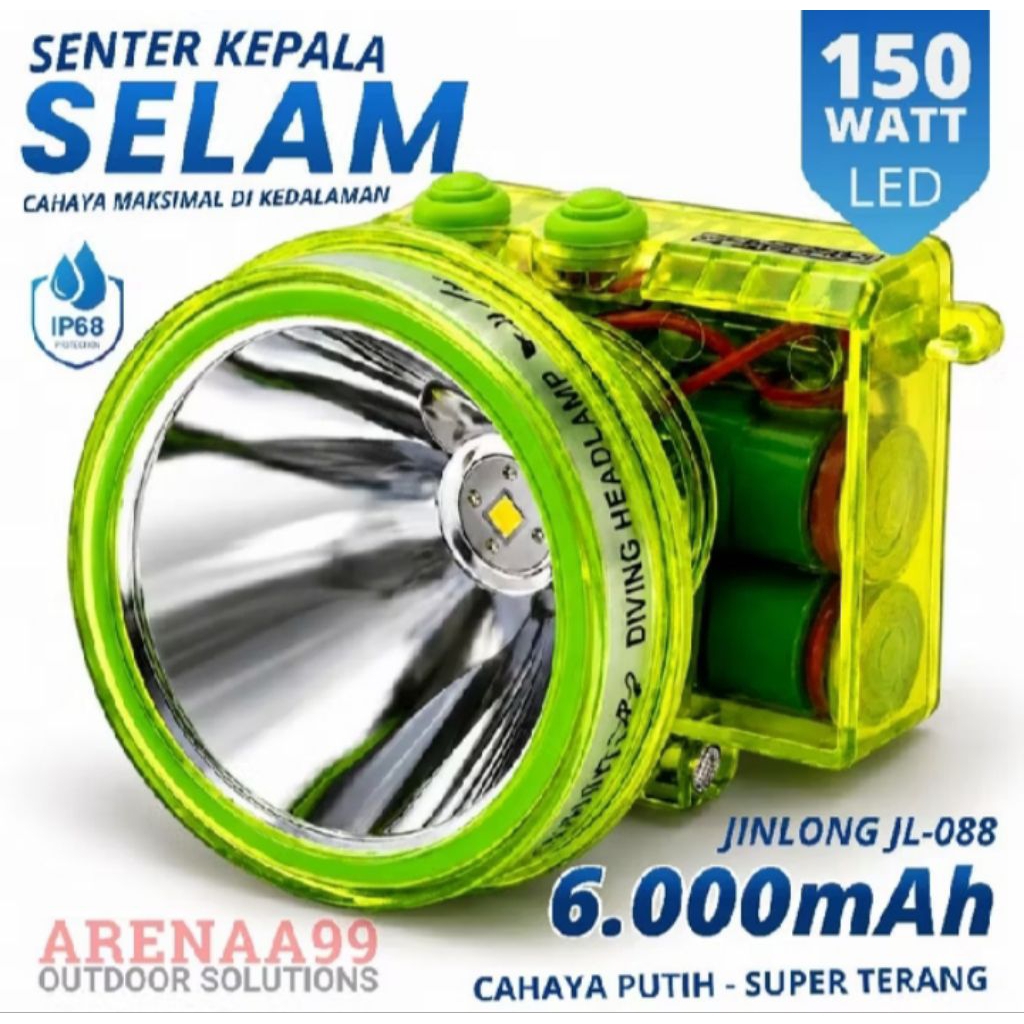 JINLONG JL-088 - SENTER KEPALA SELAM 150W