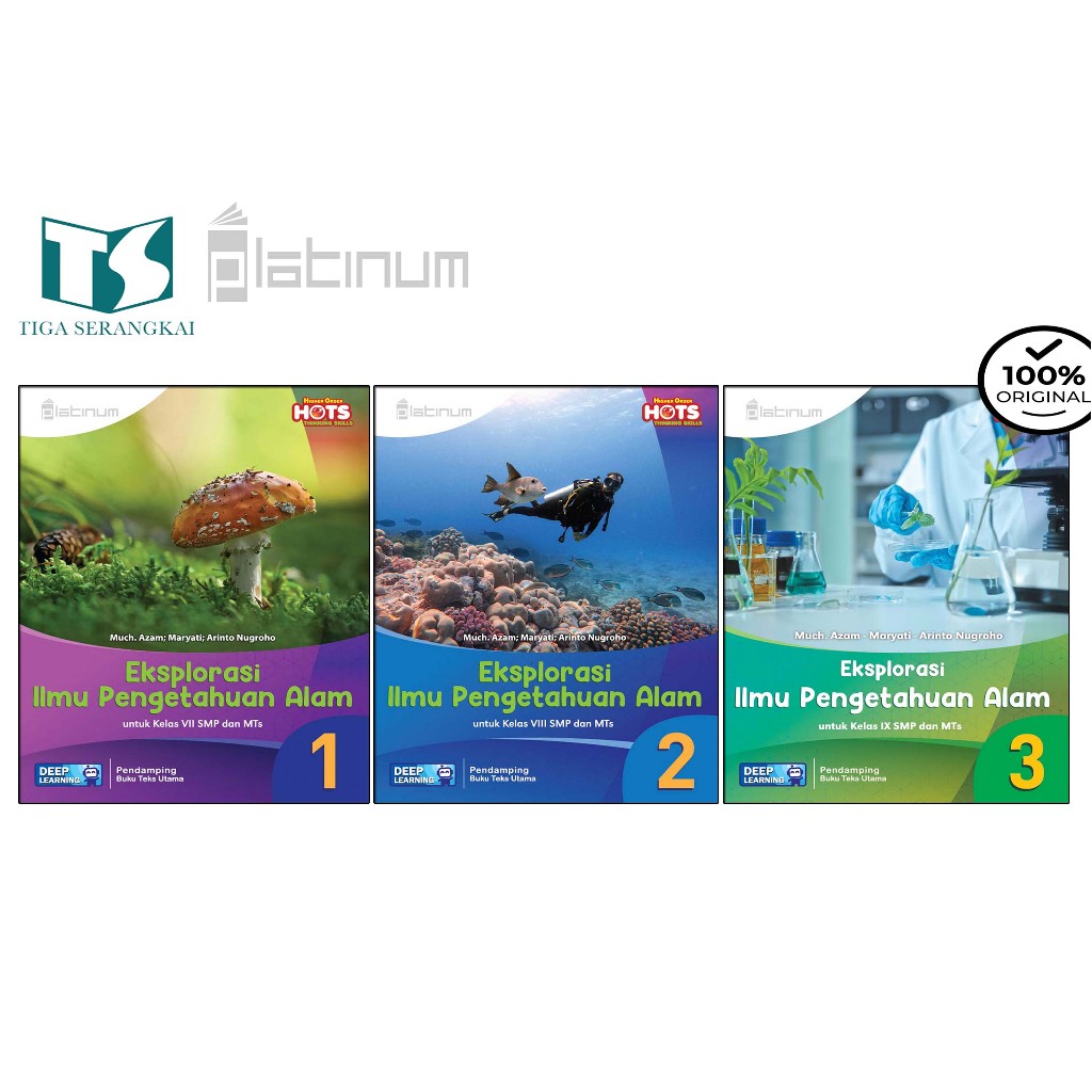 Buku PLATINUM IPA SMP/MTs Kelas 7 8 9 ( Deeplearning - Tiga Serangkai )
