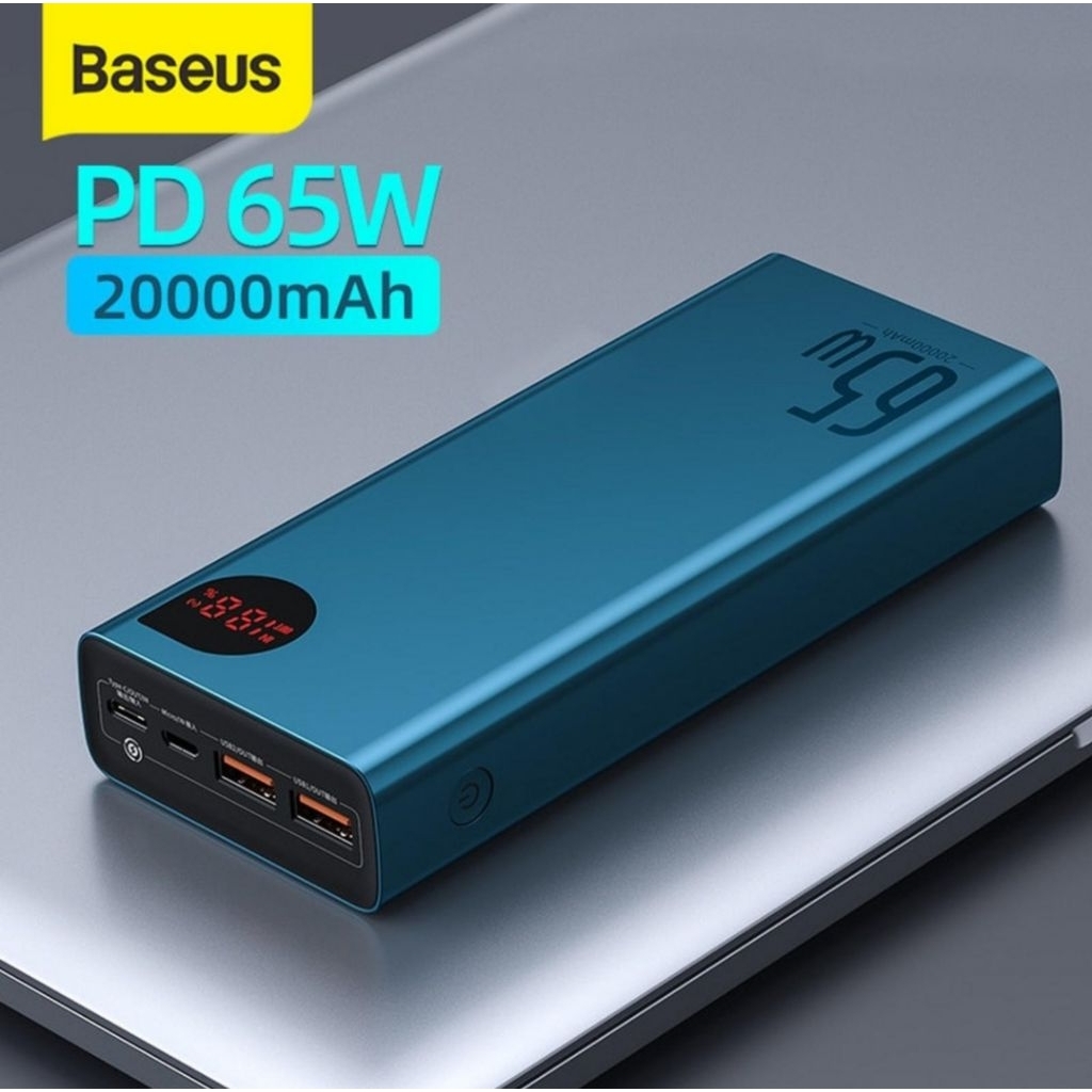 BASEUS ADAMAN 65W Powerbank 20.000mAh Super Fast Charging Digital Display