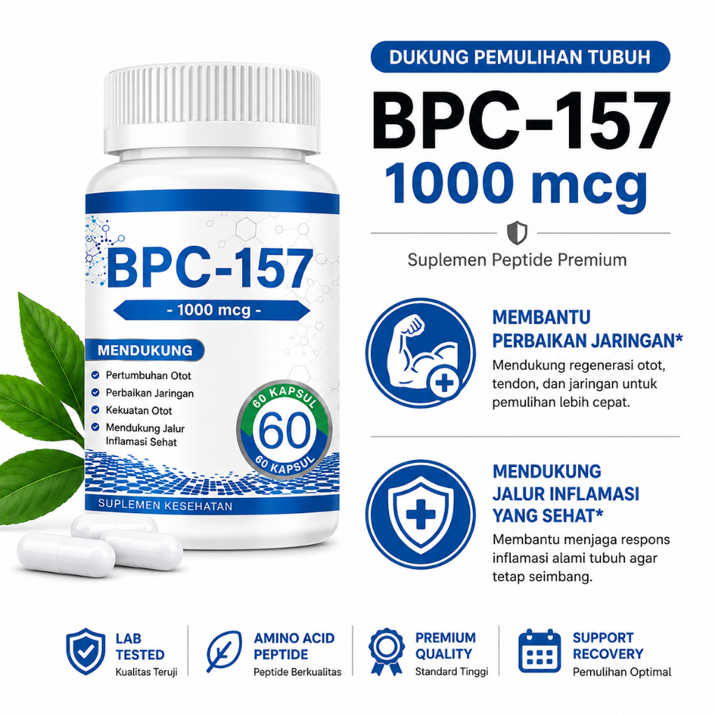 BPC-157 + Collagen & Keratin - Pemulihan Otot & Sendi Cepat, Kulit Glowing CO875