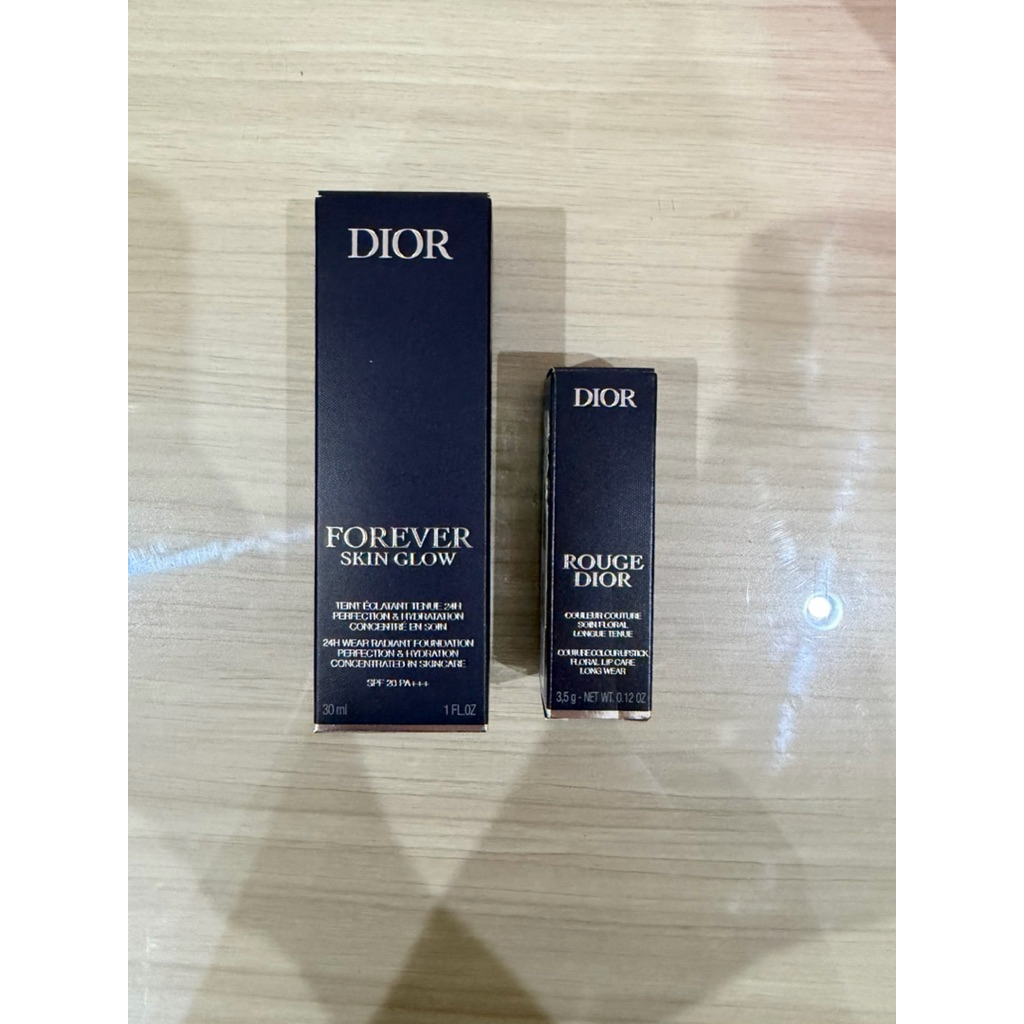 Dior Forever Skin Glow Foundation / Rouge Dior Lipcare