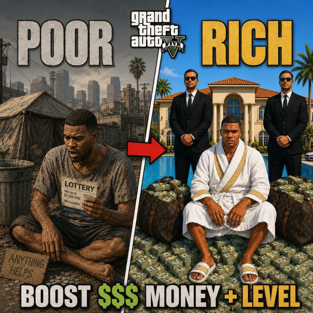 (GARANSI 100%) GTA 5 GTA V Online PC T0PUP Cash Max Stats Enhanced