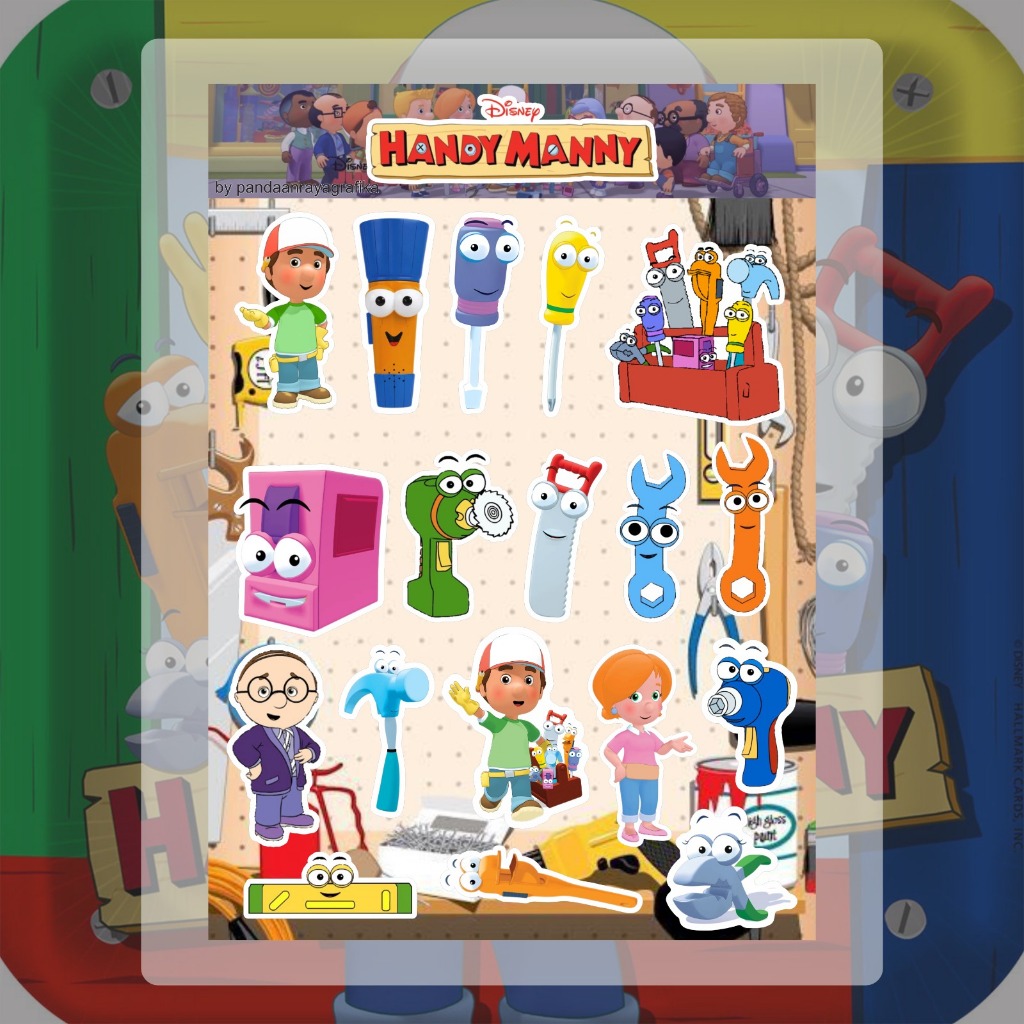 Sticker Lucu Handy Manny