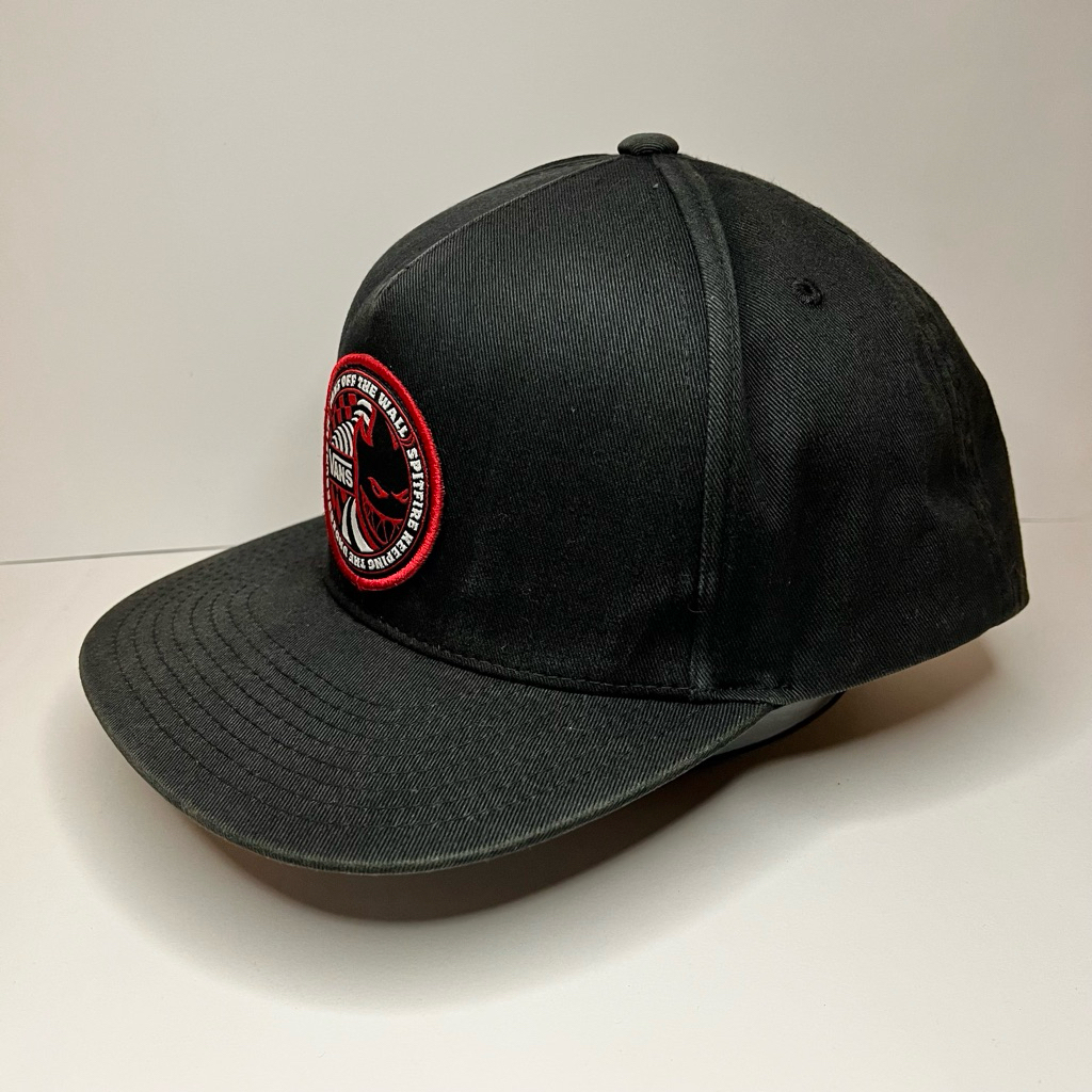 Spitfire Skateboard X Vans Off The Wall Black Adjustable Snapback