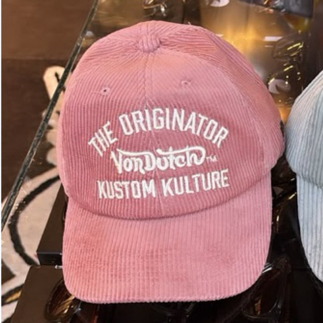 Von Dutch Hat Corduroy Pink
