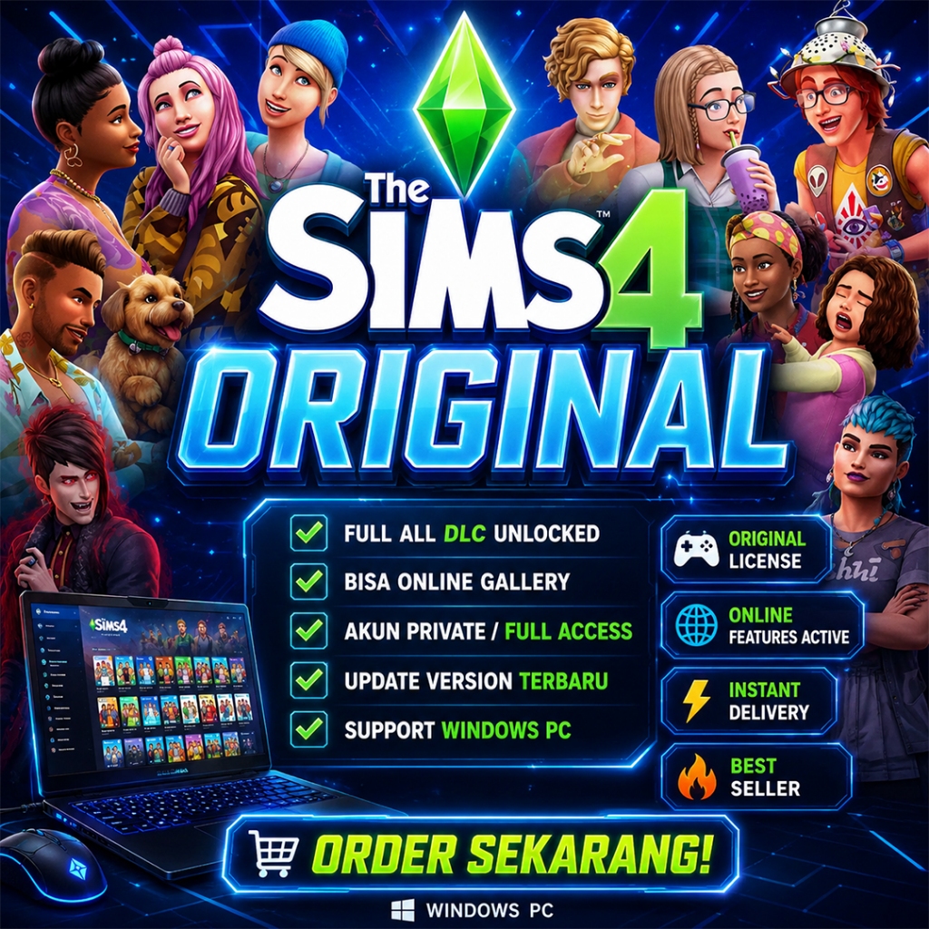 The Sims 4 Original FULL PACK ALL DLCs + CC dan MODS