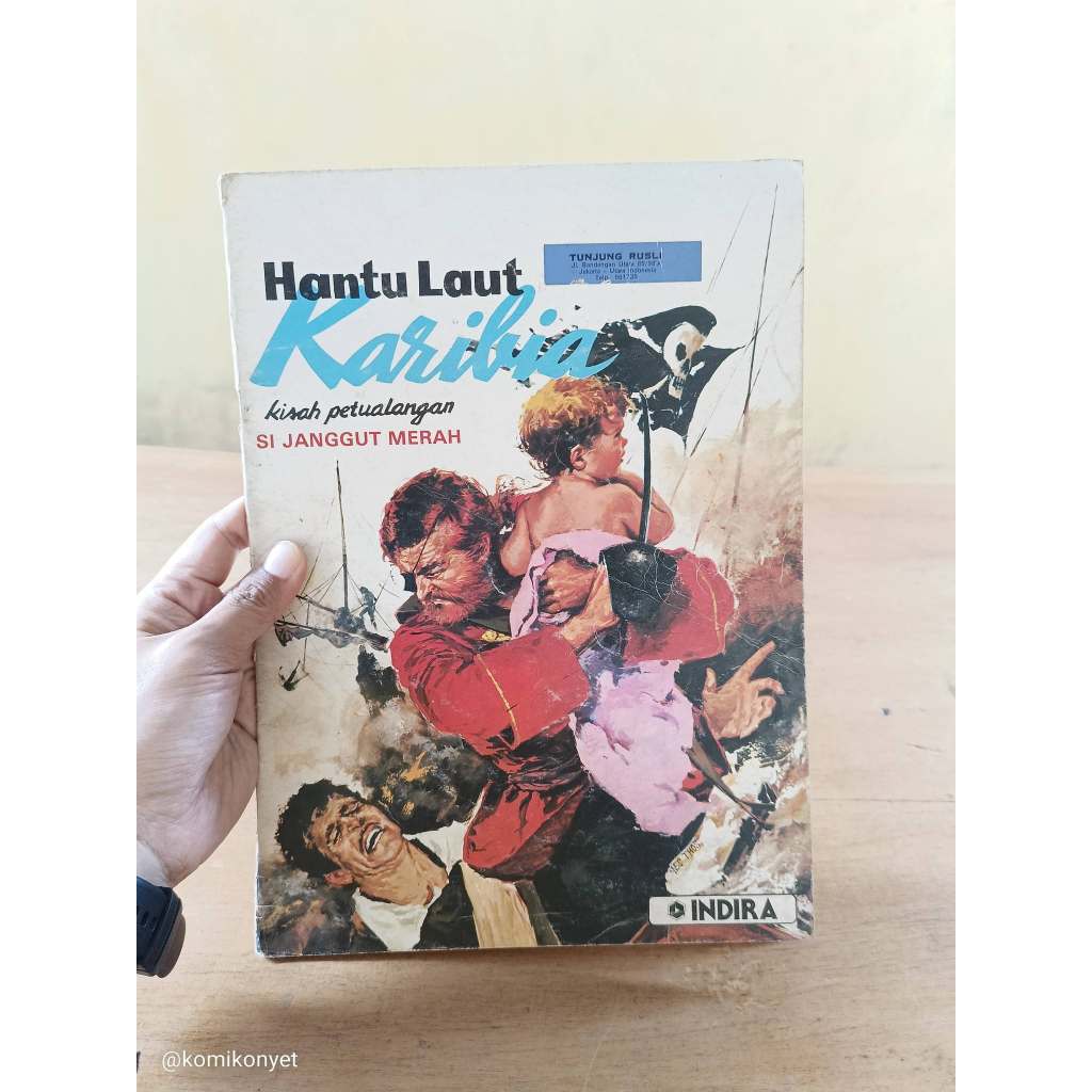 buku komik cergam eropa si janggut merah hantu laut karibia penerbit indira