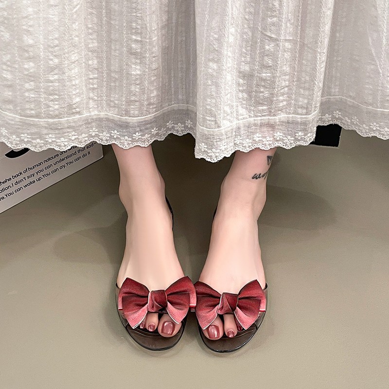 Sandal Jelly Wanita Sandal Karet Anti Slip Sandal Kekinian Korea Jelly Shoes Sepatu Sandal Slippers