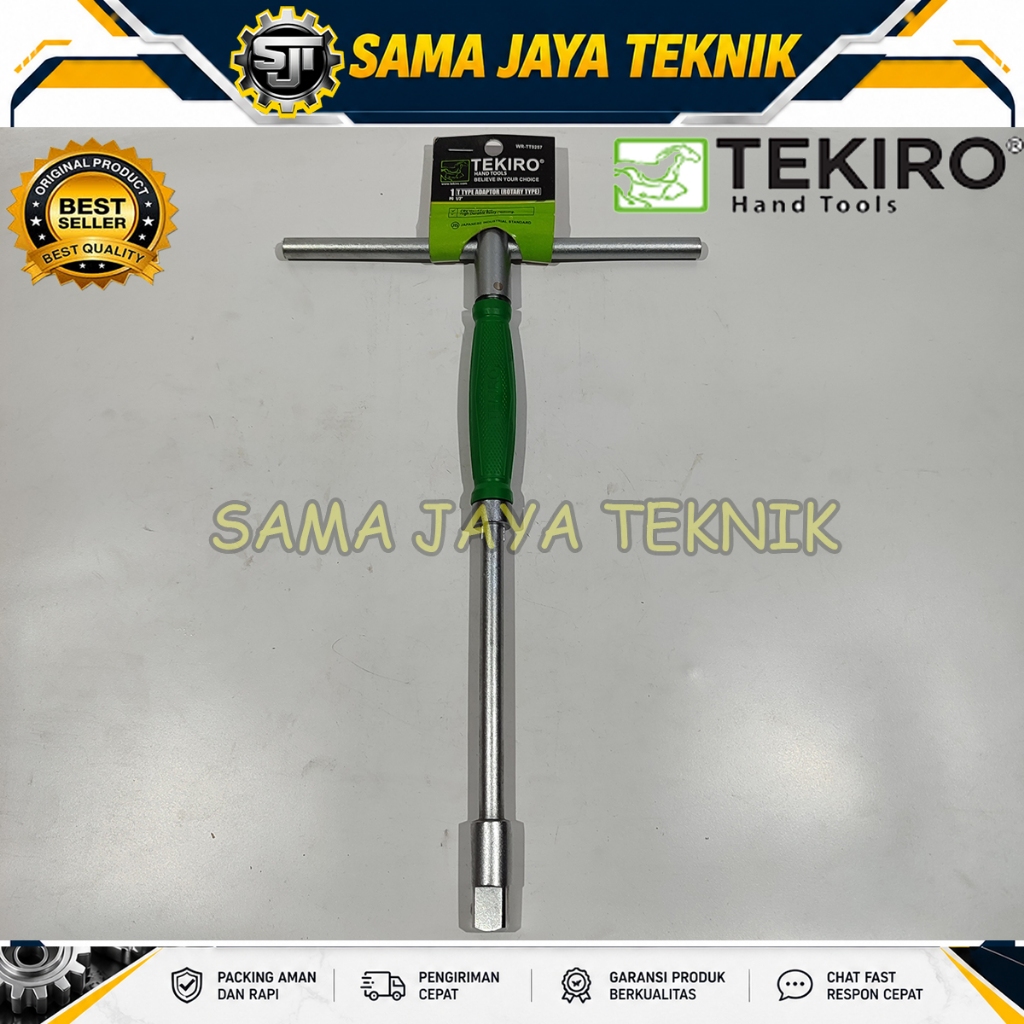 TEKIRO KUNCI T 1/2" SOCKET T ADAPTOR TYPE PUTAR (WR-TT0257)