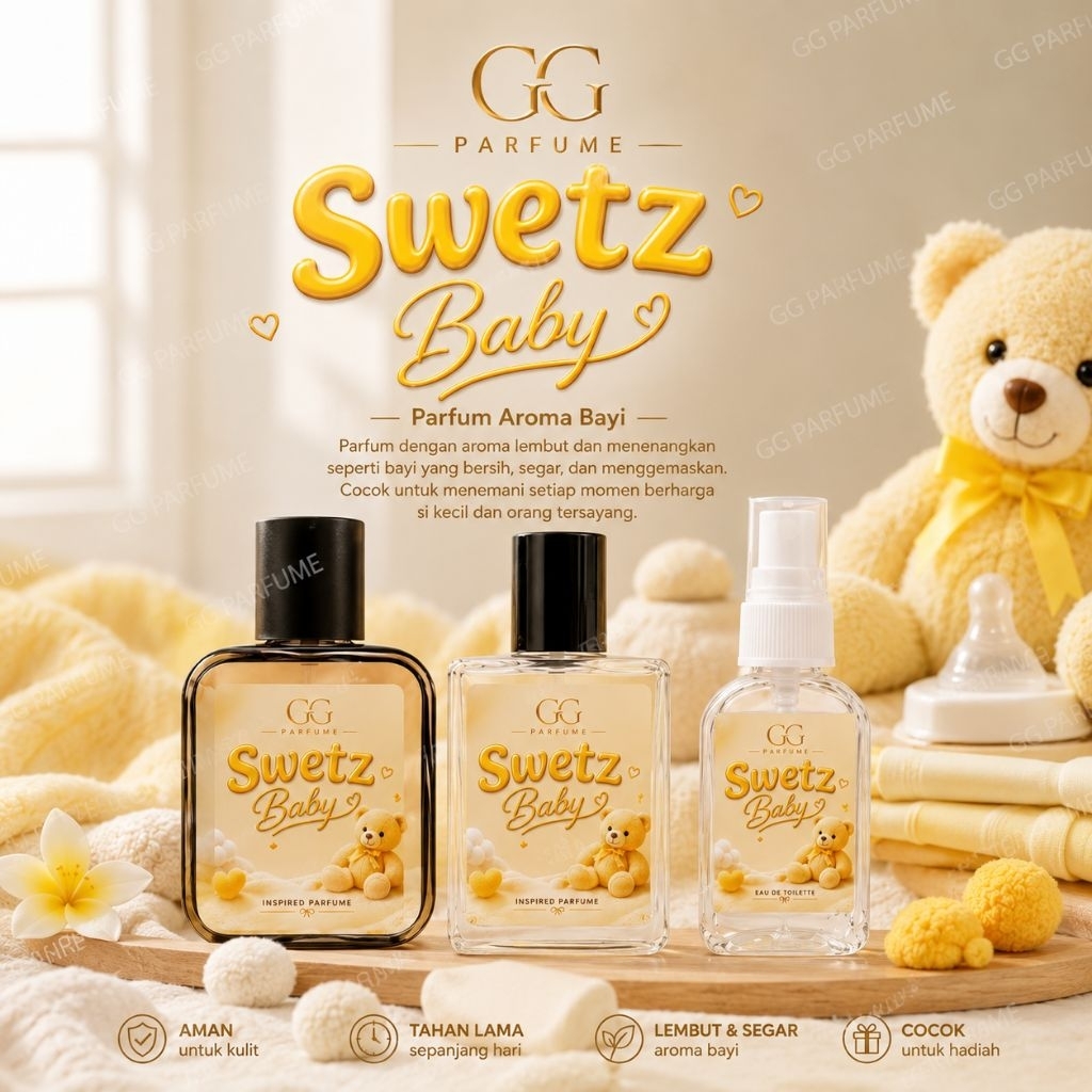 Parfume Baby Sweetz Baby cocok untuk anak-anak dengan aroma yg lembut dan menyegarkan. tahan lama se