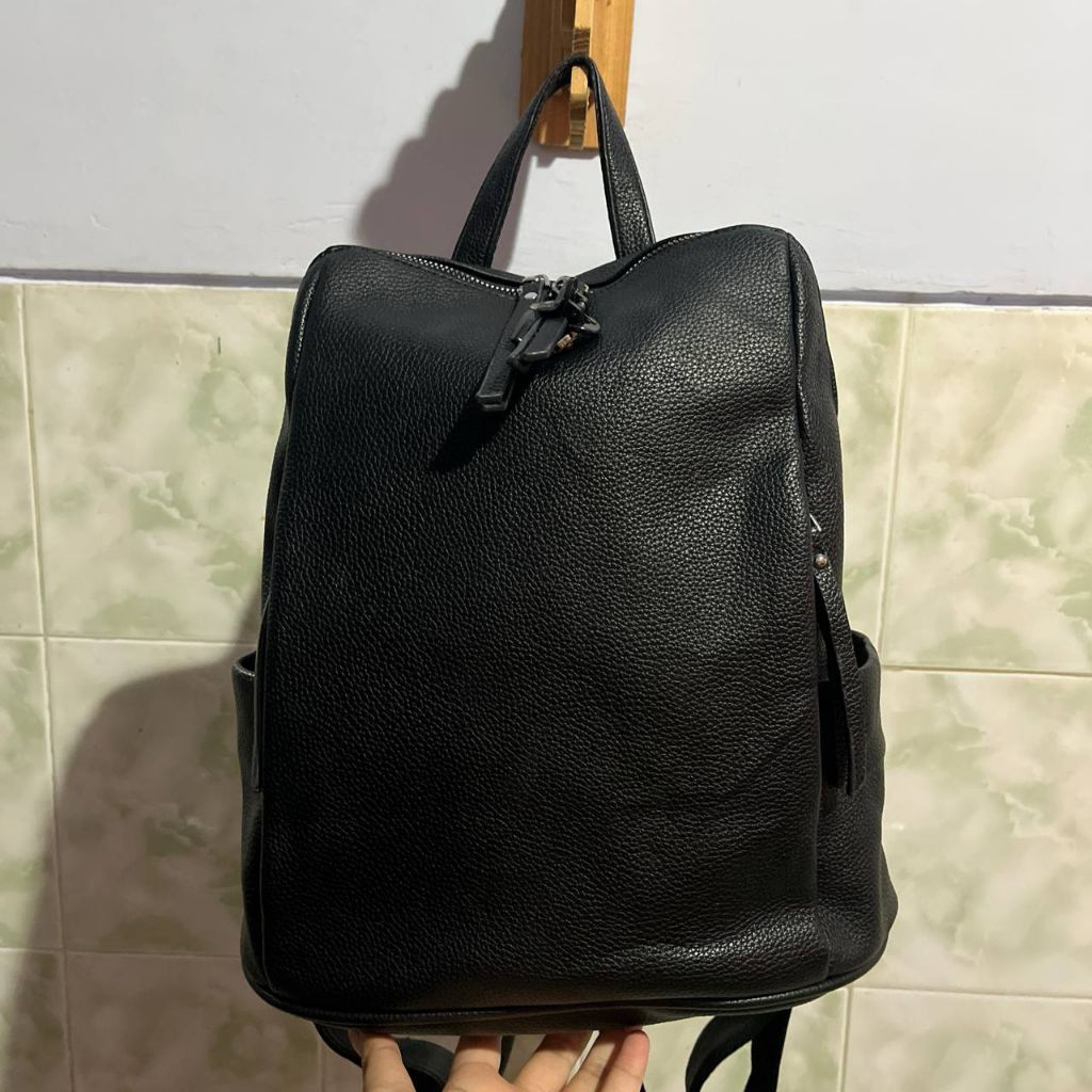 Tas Ransel Kulas anti maling warna Hitam 4 Ruang | Backpack Preloved Bekas Pribadi Second