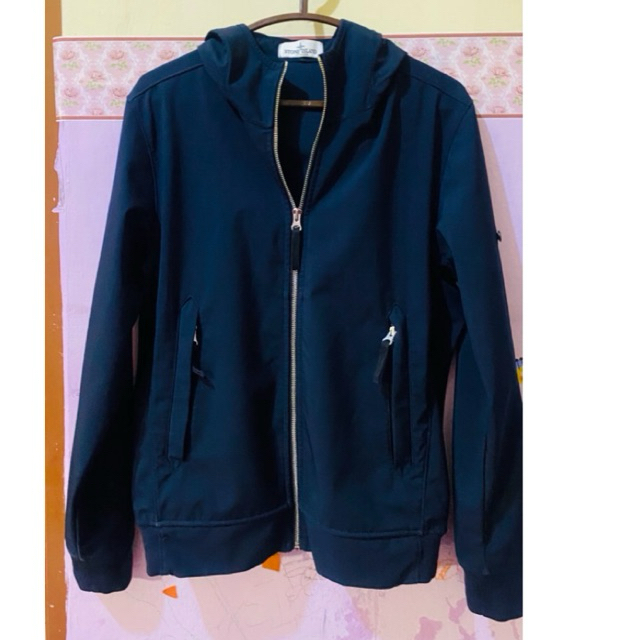STONE ISLAND JACKET SOFTSHELL NAVY 100% ORIGINAL