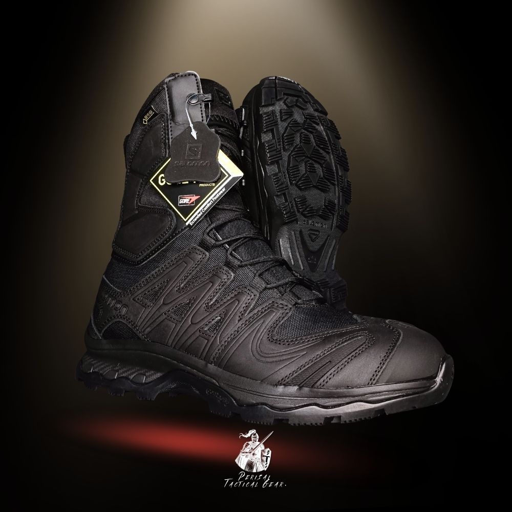 Sepatu tactical salomon chin PDL HITAM 8 INCH