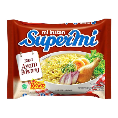 SuperMi Mi Instan Ayam Bawang 75 g