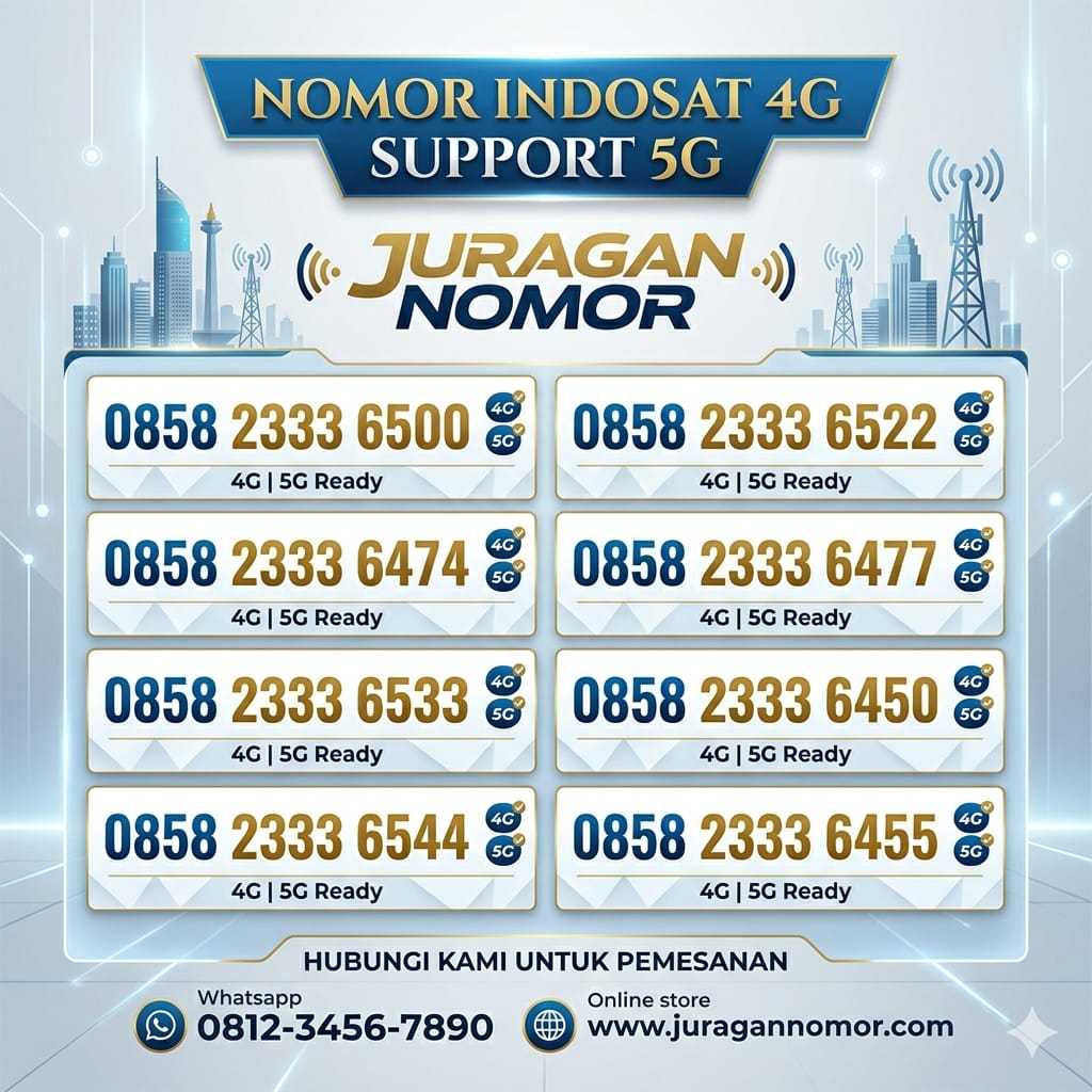 Kartu Perdana Nomor Cantik Indosat 4G LTE Support 5G #K72