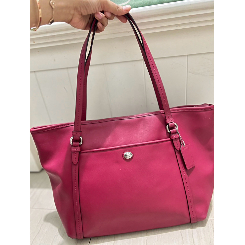 coach large peyton pocket totebag muat laptop
