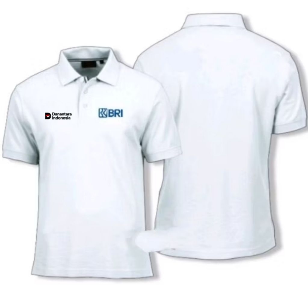 lengan pendek kaos Bank BRI baju bank BRI seragam Bank BRI kaos kerah Bank BRI baju kerah Bank BRI k