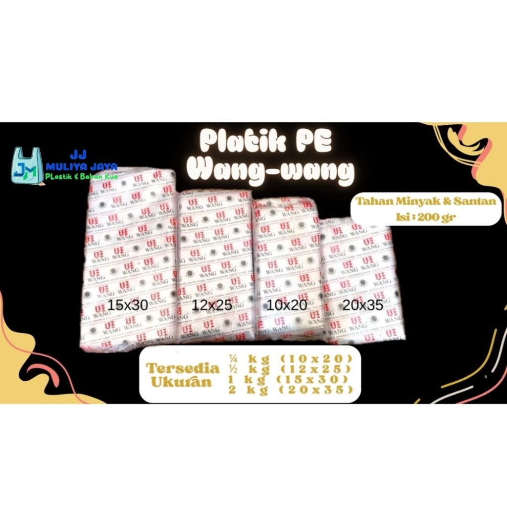 Plastik PE WANG WANG (Pack : 5 Bks)