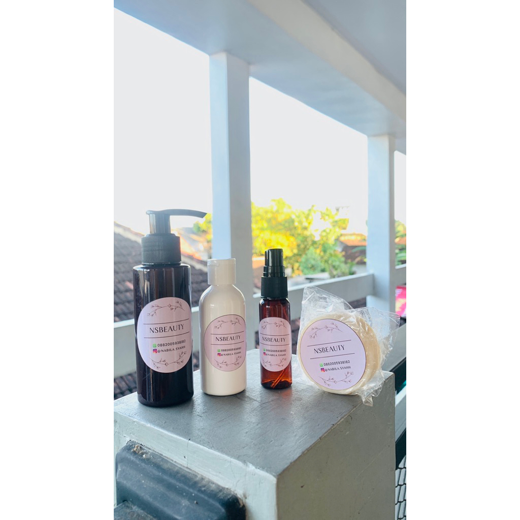 1 PAKET LOTION  PEMUTIH NSBEAUTY (PO 3 HARI)