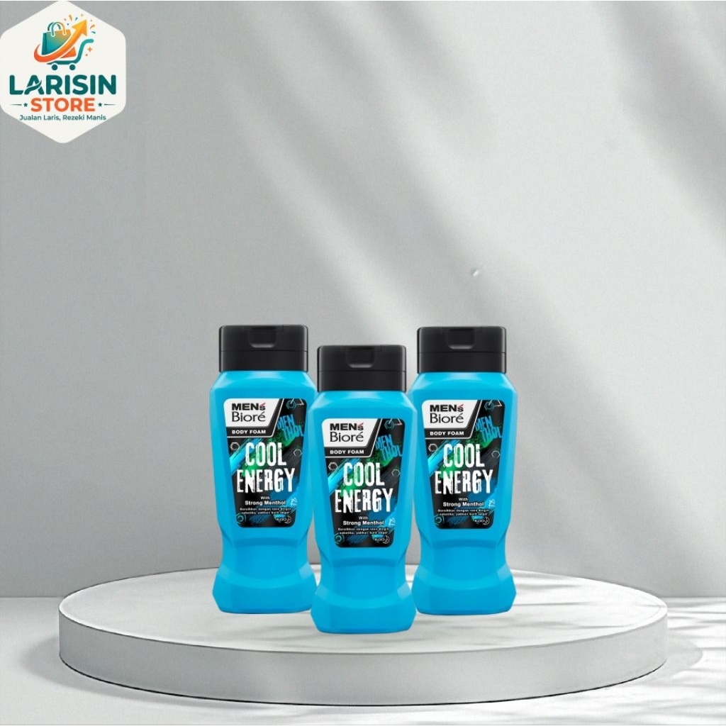 [PROMO] Kao Biore Body Foam For Men Cool Energy 250ml - Sabun Mandi Cair Pria Refill Segar Menthol O