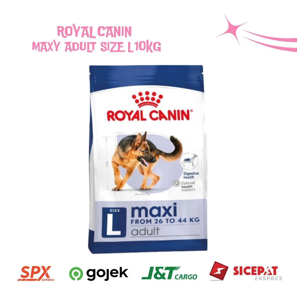 dry dog food PROMO Royal Canin Maxi Adult Dog Food 10kg Nutrisi Optimal untuk Anjing Dewasa Besar DR